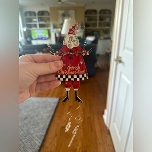 Metal Santa Clause Christmas Tree Ornament